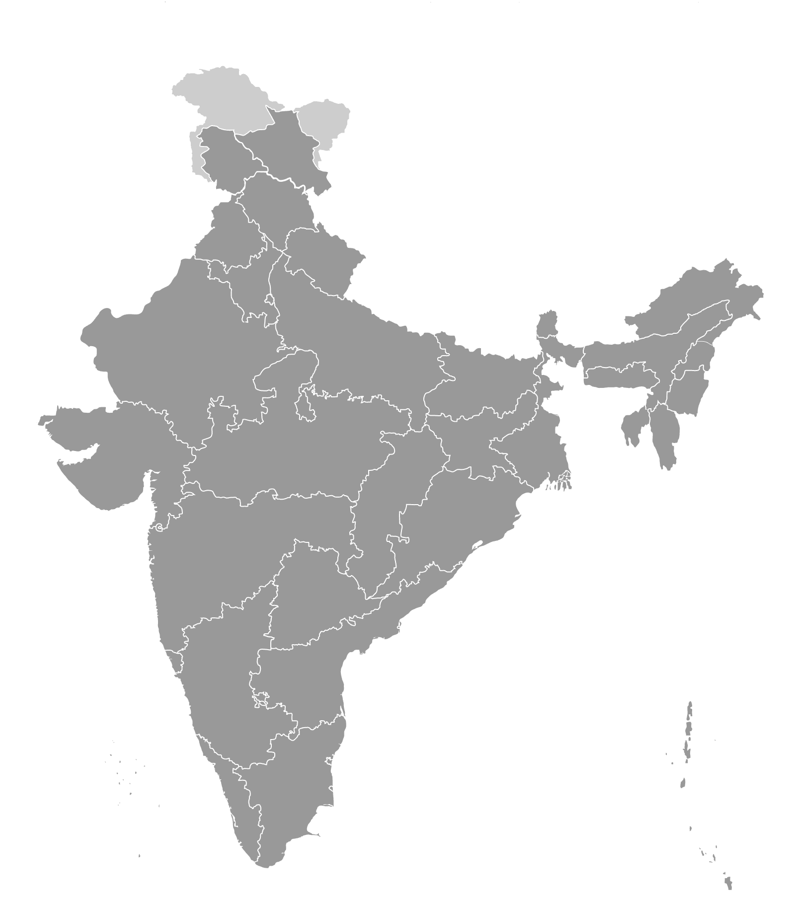 India activity map